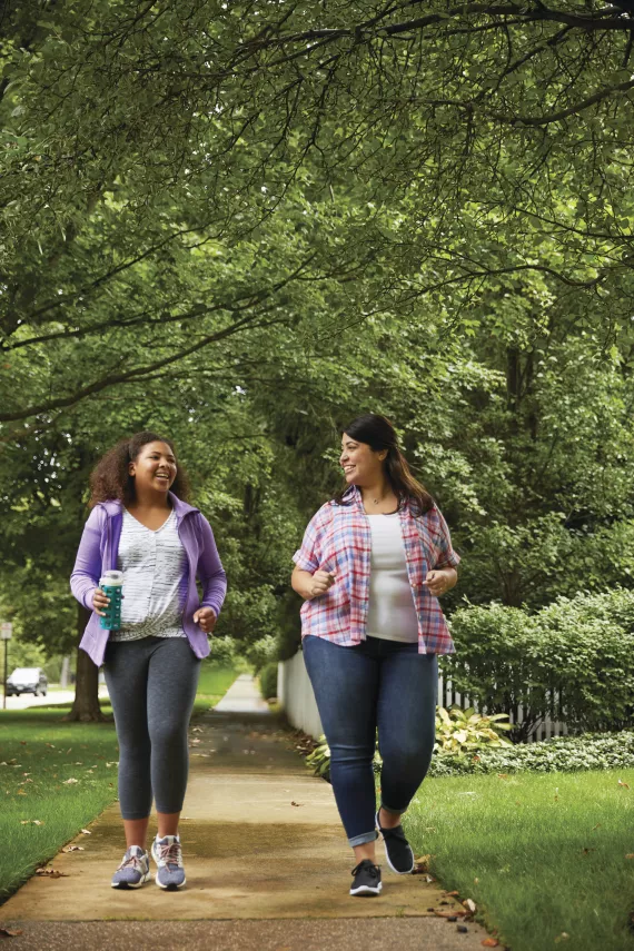 Women Walking Outdoors